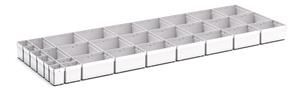31 Compartment Box Kit 100+mm High x 1300W x525D drawer Bott Cabinets 1.3m Wide x 520mm Deep 43020781 